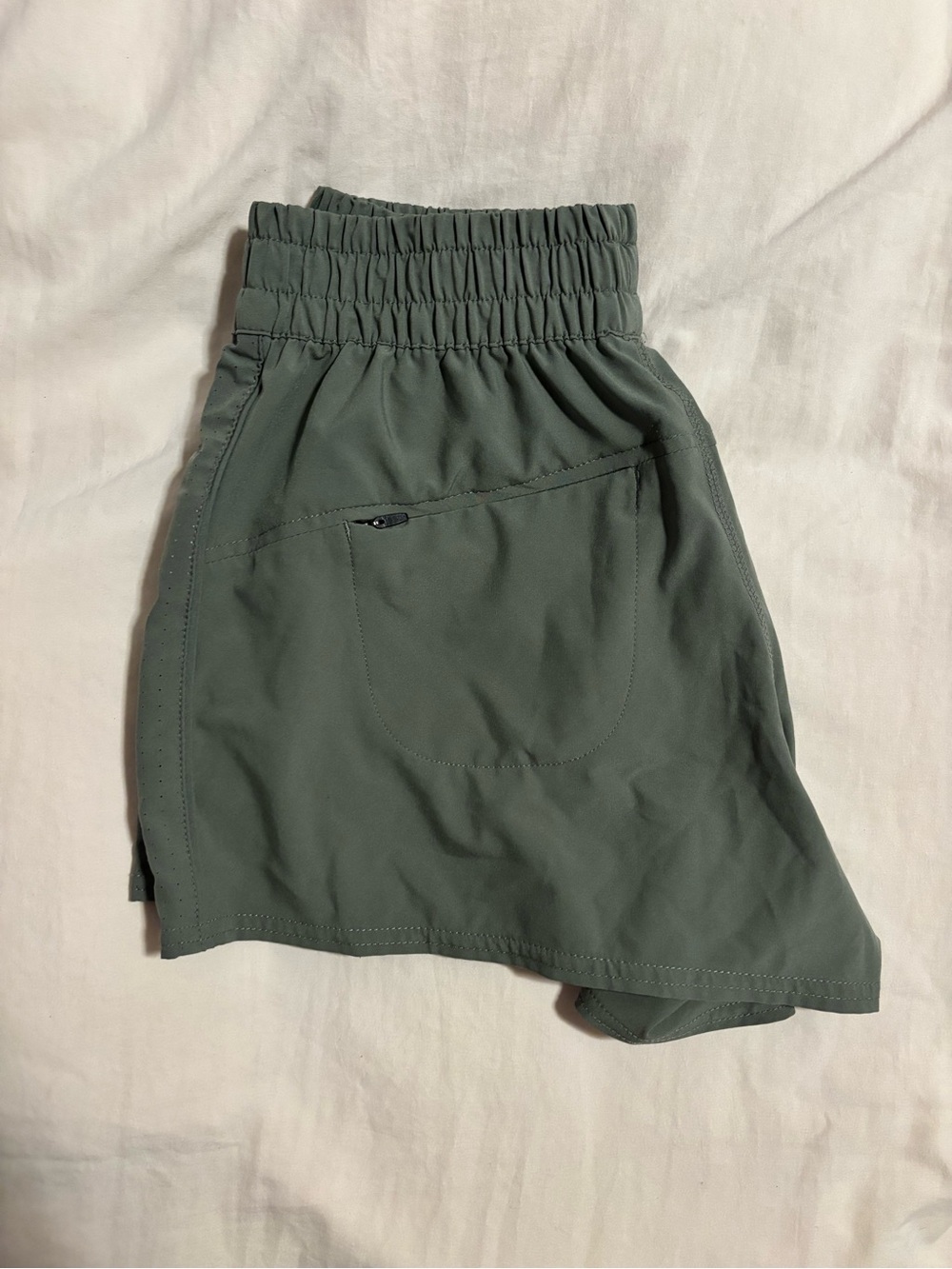 Vuori Olive Athletic Shorts with Elastic Waist - Picture 6 of 8